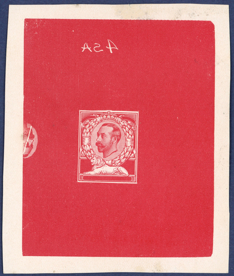 Great Britain 1911 1d "Downey" head die proof (Stage 1), SG327var