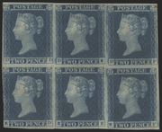 Great Britain 1841 2d blue, plate 4, SG14