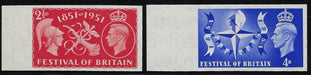 Great Britain 1951 2 1/2d-4d Festival of Britain. SG513/4var.