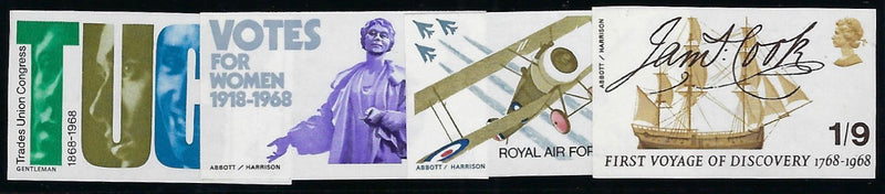 Great Britain 1968 4d-1s9d British Anniversaries. SG767/770var