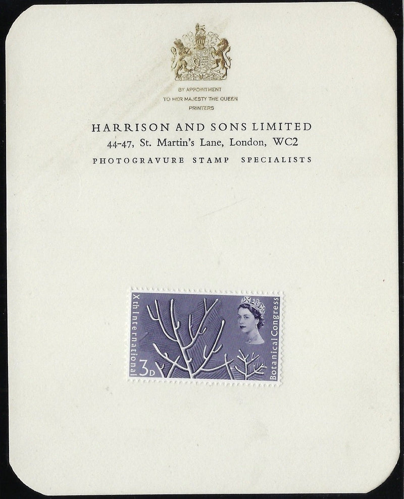Great Britain 1964 3d Botanical congress essay, SG655var