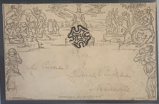 Great Britain 1840 1d Mulready Envelope (Forme 3 Stereo A161). SGME2