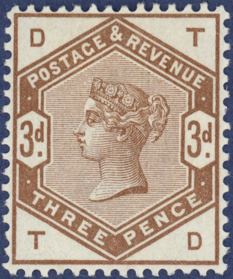 Great Britain 1884 3d colour trial, SG191var