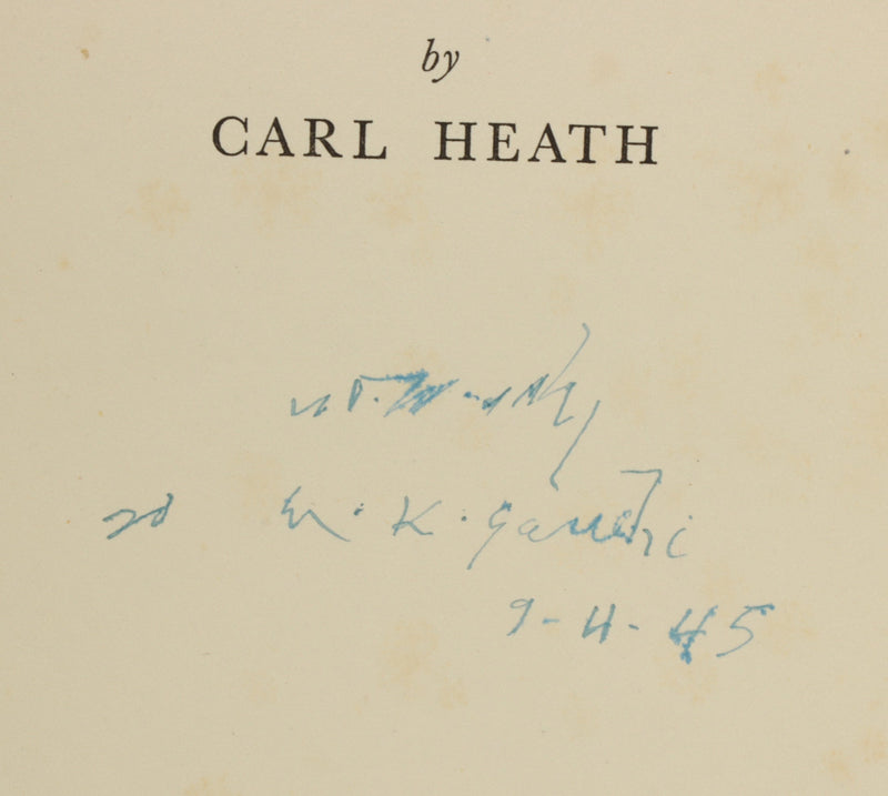 Mahatma Gandhi autographed book