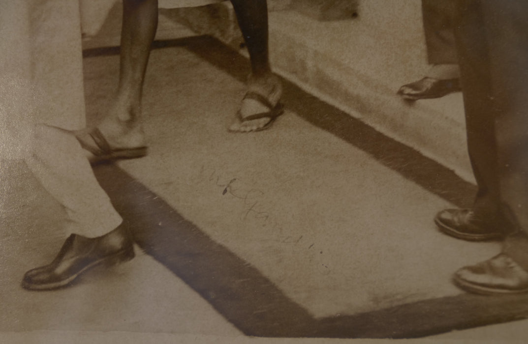 Mahatma Gandhi signed photo