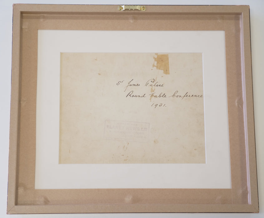 Mahatma Gandhi signed photo