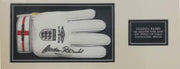 Gordon Banks autographed glove display
