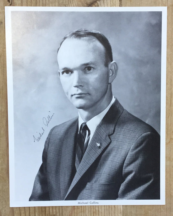 Michael Collins early NASA signed photo