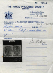 Ceylon 1857-64 ½d reddish lilac on blue glazed paper, SG16