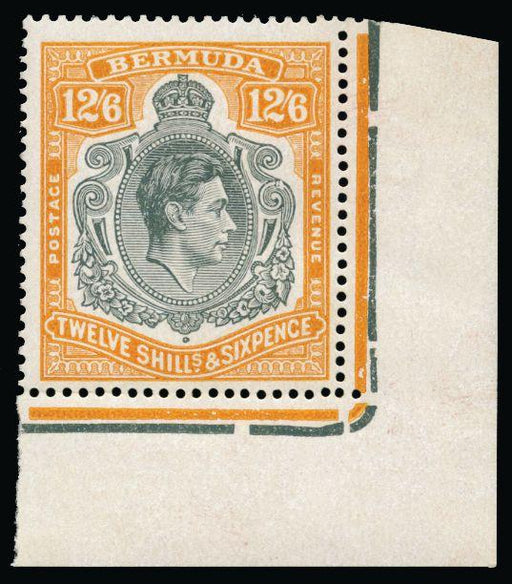Bermuda 1938-53 12s6d grey and pale orange SG120ce