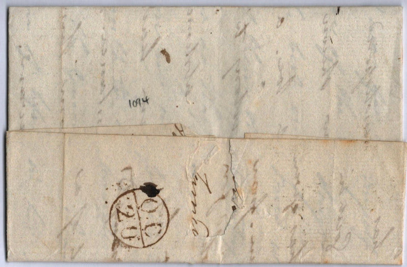 Gibraltar 1786 entire to London via Spanish overland route