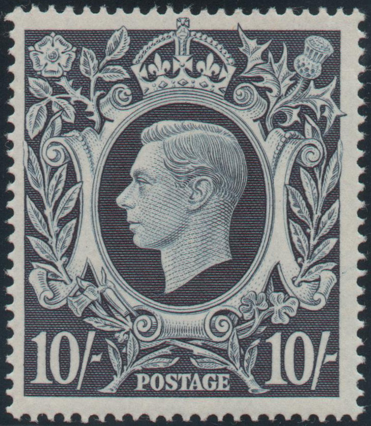 Great Britain 1939 10s. Dark blue, Unmounted Mint SG478
