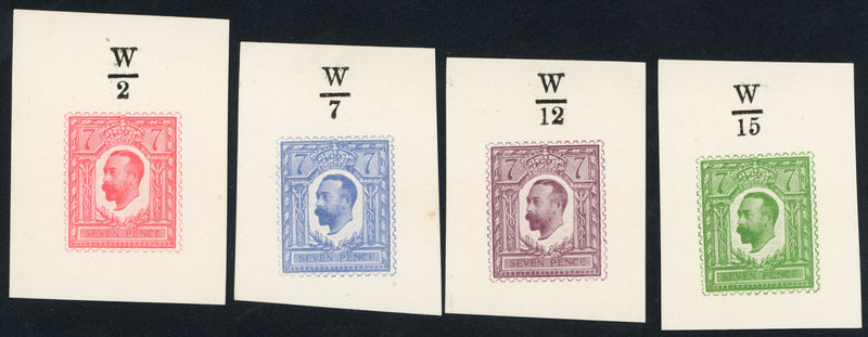 Great Britain 1911 7d Hentschel half tone essays (Small format)