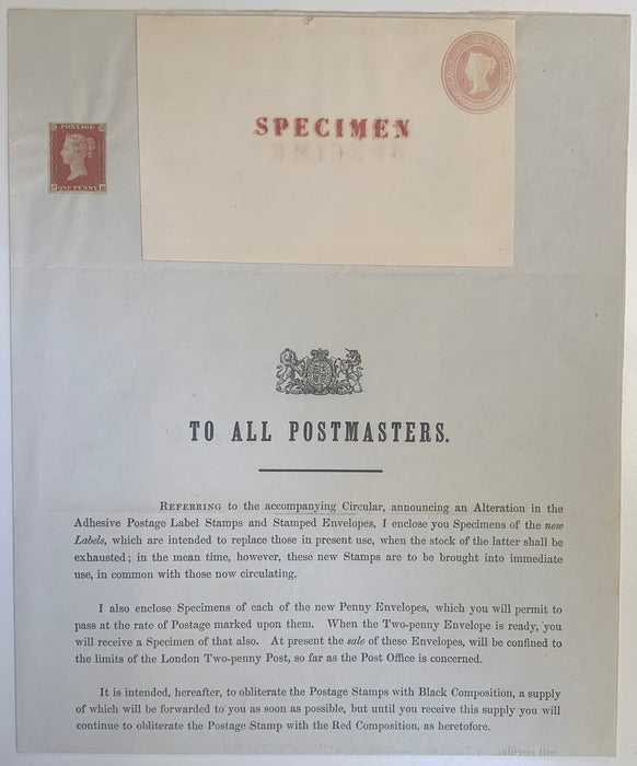 Great Britain 1841 No3 Postal Notice SGPN3var