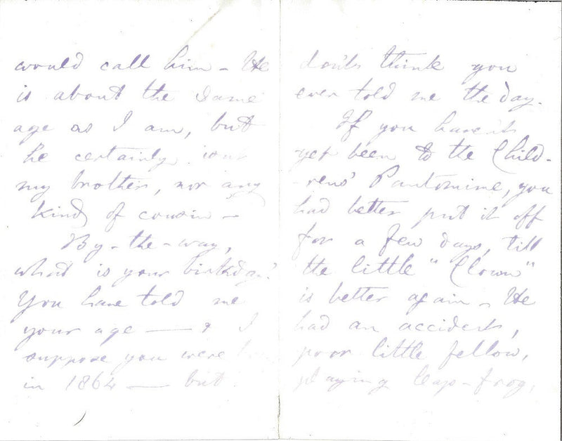Lewis Carroll Handwritten Letters 