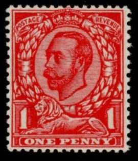 Great Britain 1912 1d Colour Trial (Die 2), SG341var