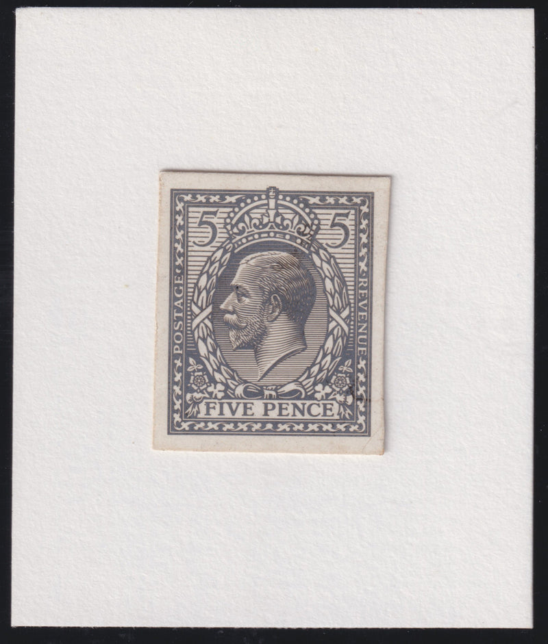 Great Britain 1912 5d Trial of Eve's Wreath design, SG381var