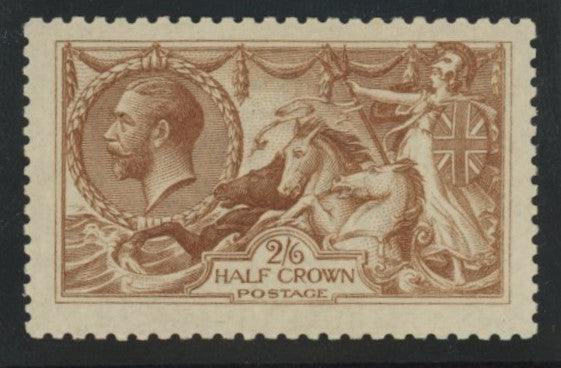 Great Britain 1915 2s6d cinnamon brown "Seahorses" unmounted mint, SG406var