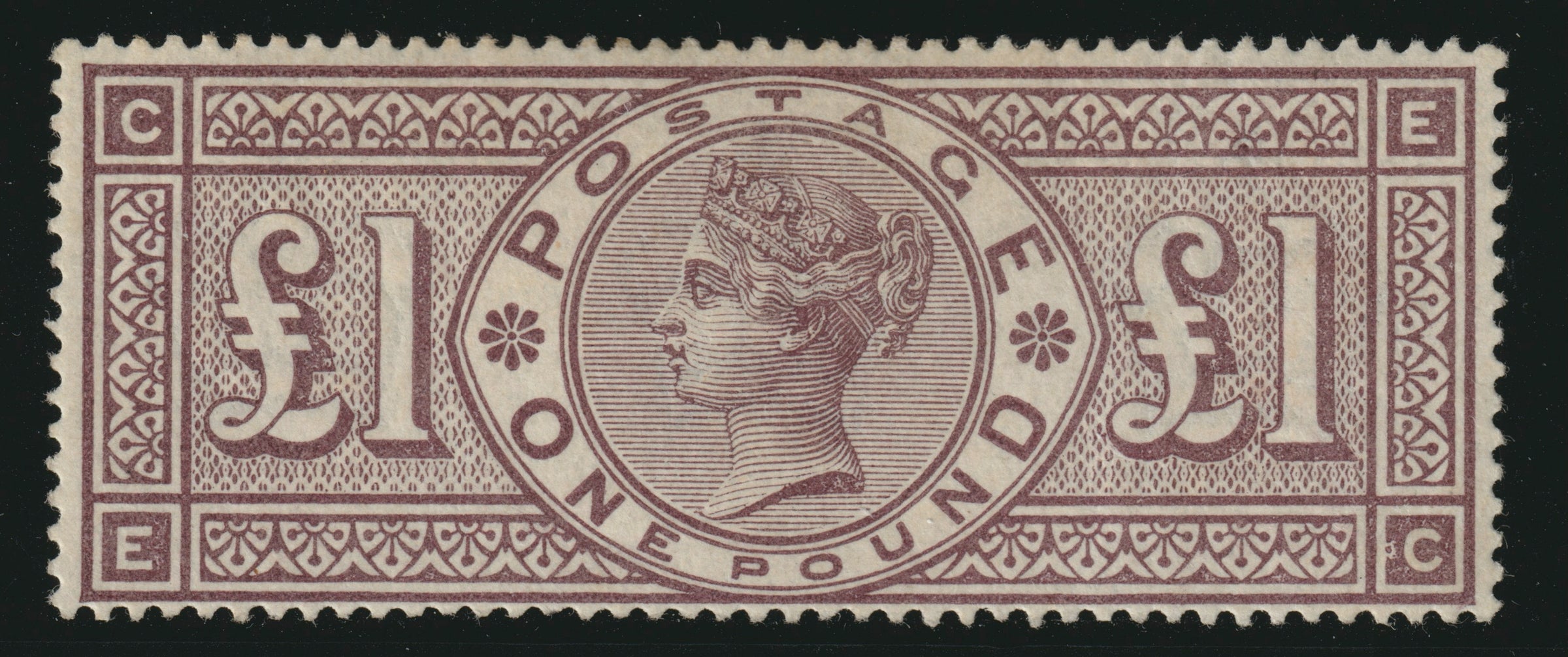 Great Britain 1884 £1 brown-Lilac (Watermark Three Crowns), SG185 ...
