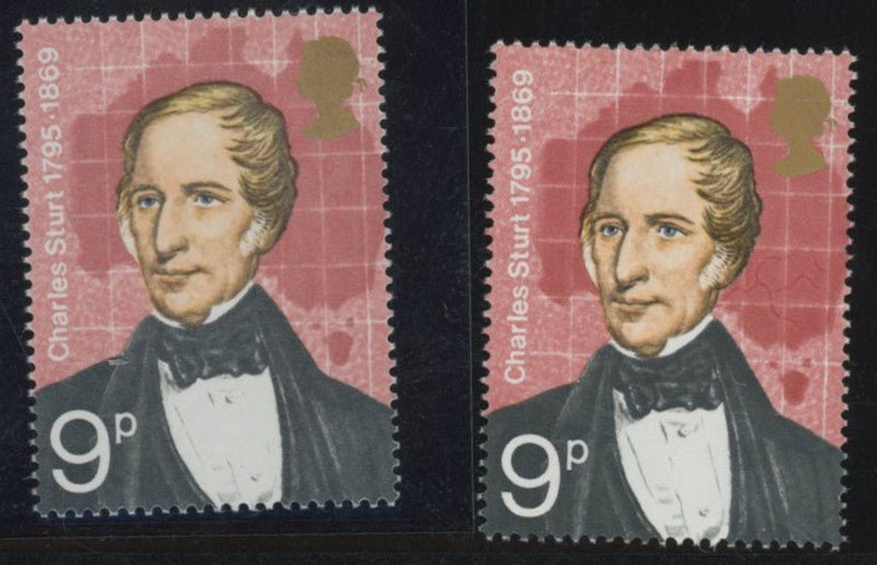Great Britain 1973 9d British Explorers error, SG927d