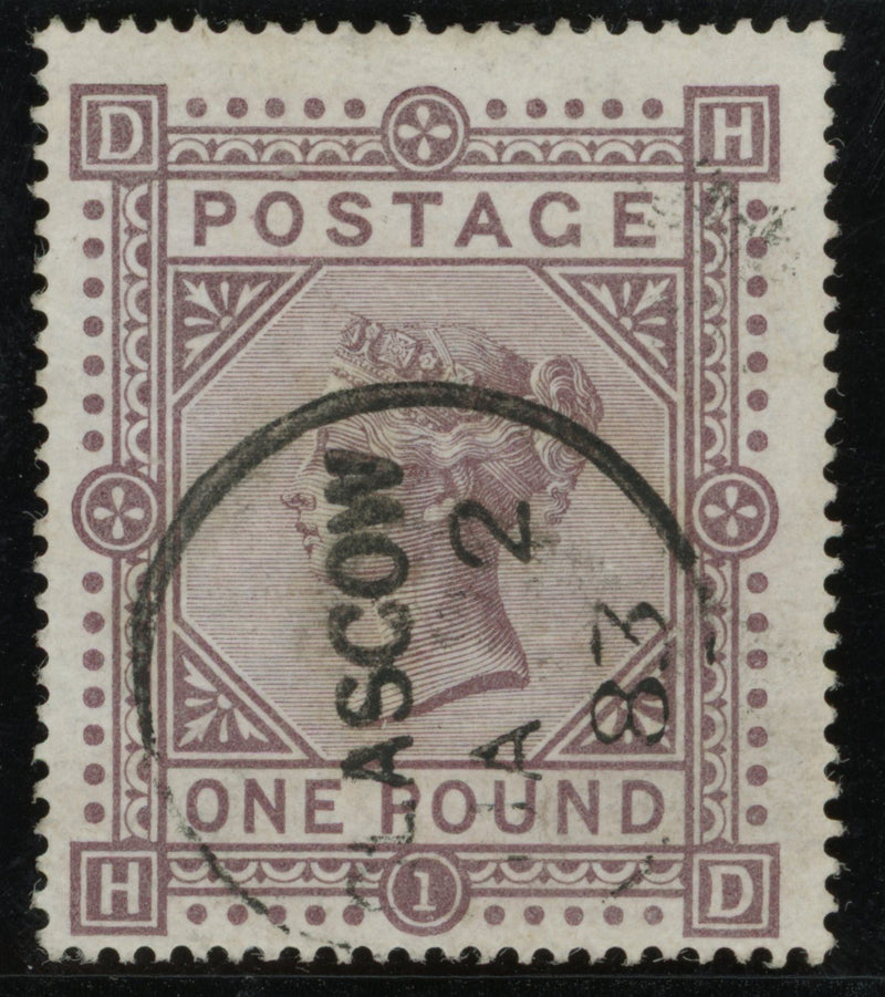 Great Britain 1878 £1 brown-lilac Plate 1 very fine used, SG129