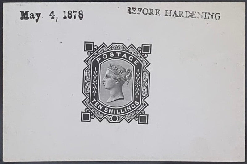 Great Britain 1878 10s die proof. SG128var