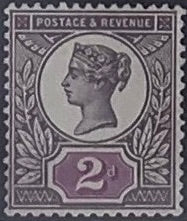 Great Britain 1899 2d Colour trial. SG200var