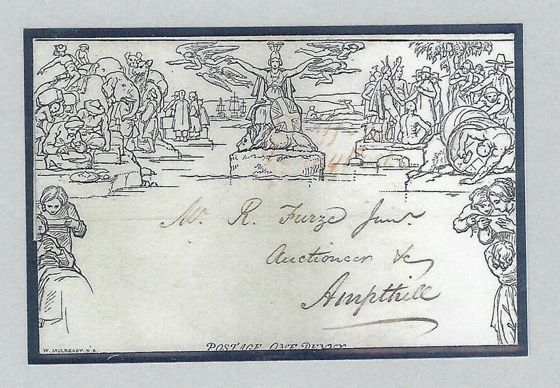 Great Britain 1840 1d Mulready lettersheet Forme 1 Stereo A8, SGME1