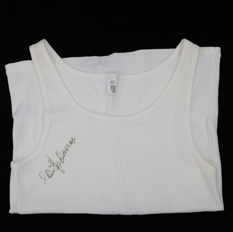 Madonna autographed & worn GAP advert vest top