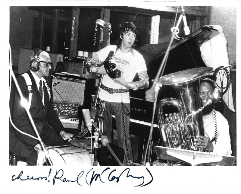 Paul McCartney signed photo
