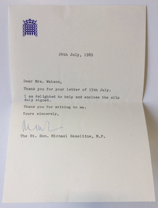 British politican signature