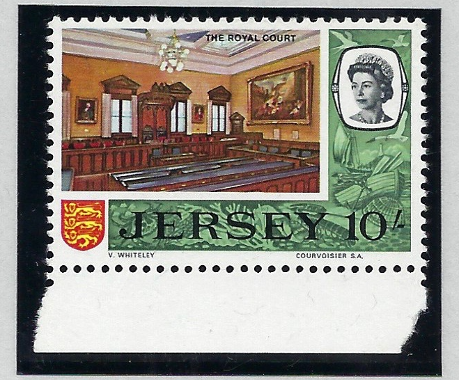 Great Britain 1969 Jersey 10s "Royal Court", SG28a