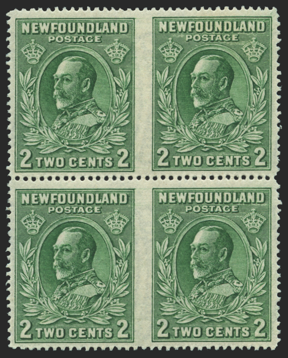 Newfoundland 1932-38 2c green, SG223ca