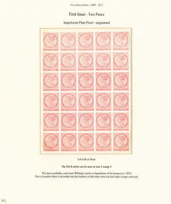 PRINCE EDWARD ISLAND 1862-69 2d rose plate proof, SG12c