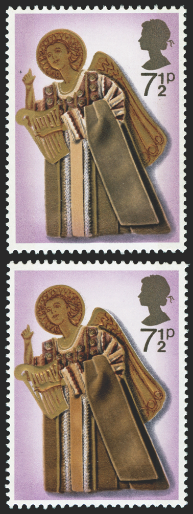 Great Britain 1972 7½p Christmas error, SG915a