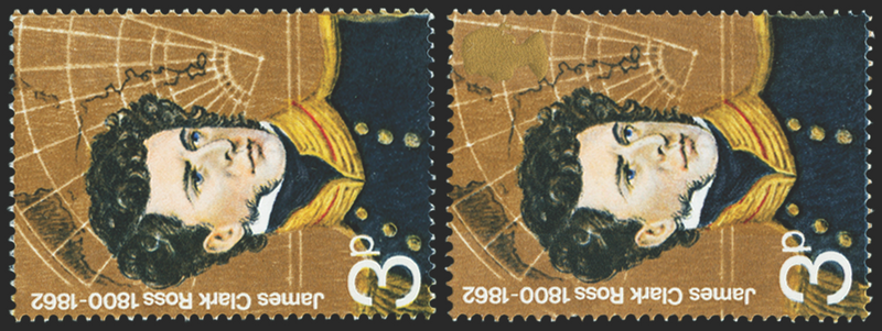 Great Britain 1972 3p British Explorers error, SG897a