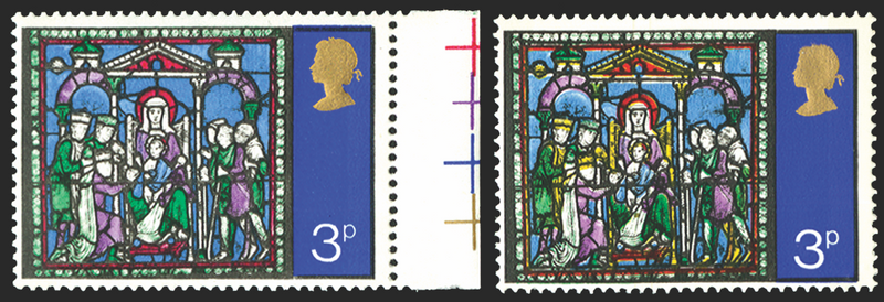 Great Britain 1971 3p Christmas error, SG895c