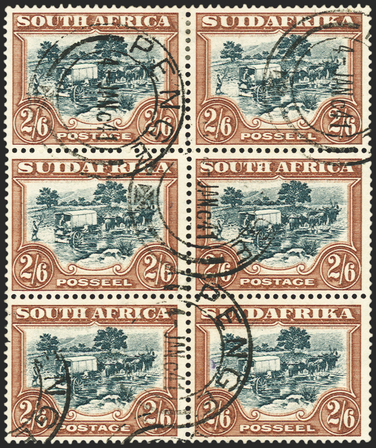 SOUTH AFRICA 1930-45 2s6d (slate-) green and brown, SG49