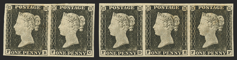 Great Britain 1840 1d grey black plate 1a, SG3