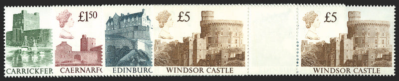 Great Britain 1988 £1-£5 "Castles", SG1410/3
