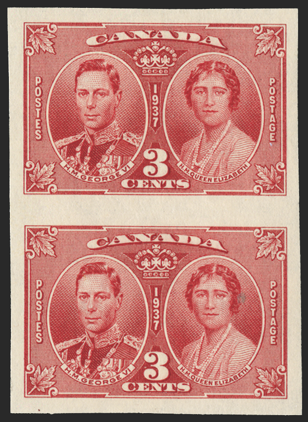 CANADA 1937 Coronation 3c carmine (PROOF), SG356
