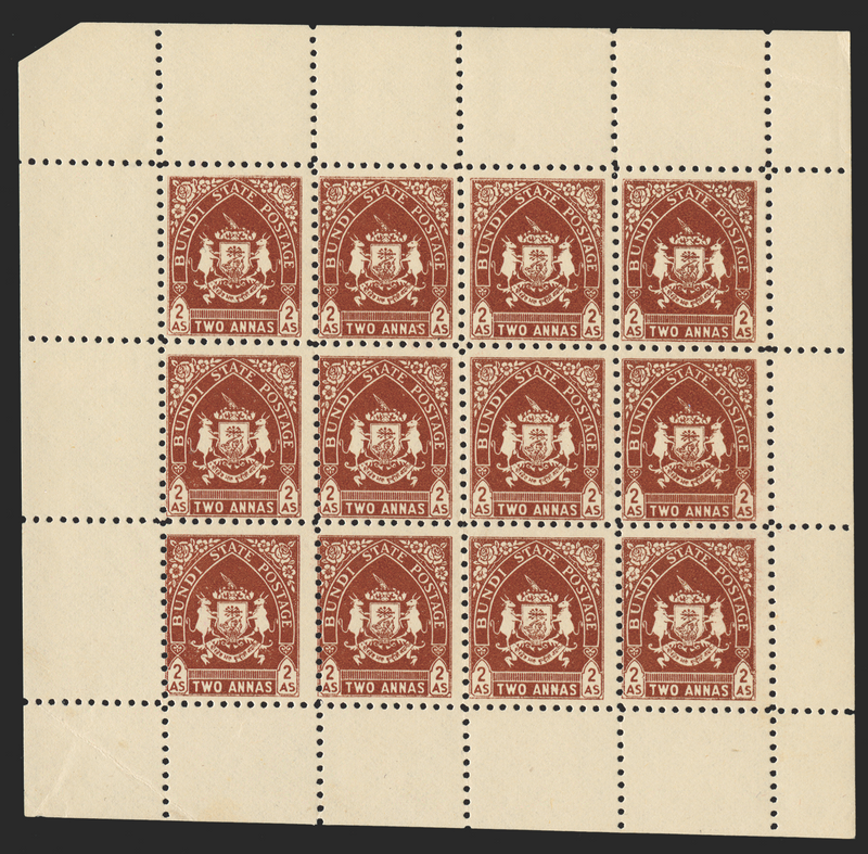 I.F.S. BUNDI 1941-44 'Arms' 2a chestnut, SG82