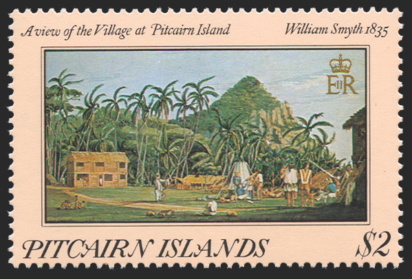 PITCAIRN ISLANDS 1985 Paintings $2 error, SG267var