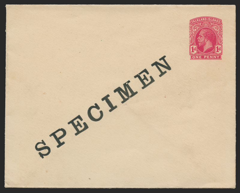FALKLAND ISLANDS 1917 1d carmine COVER