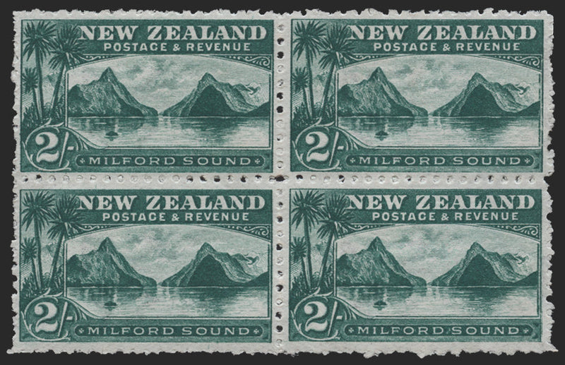 New Zealand 1902-7 2s blue-green variety, SG316a var