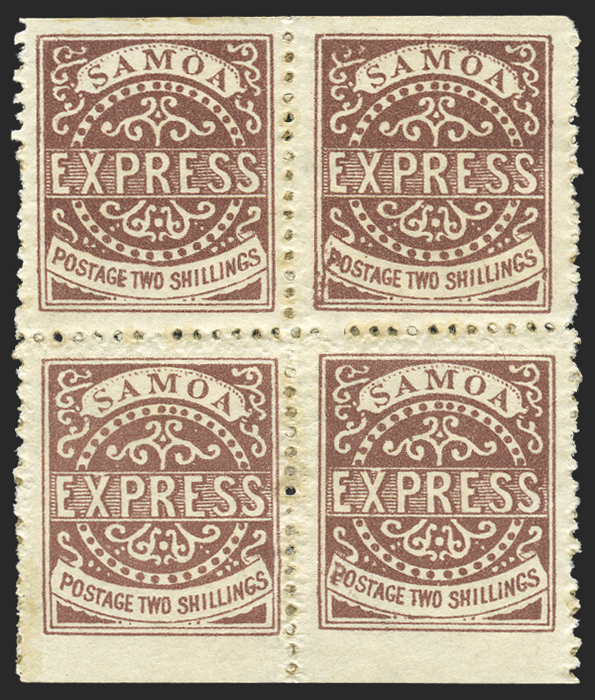 Samoa 1877-80 "EXPRESS" 2s deep brown, SG18