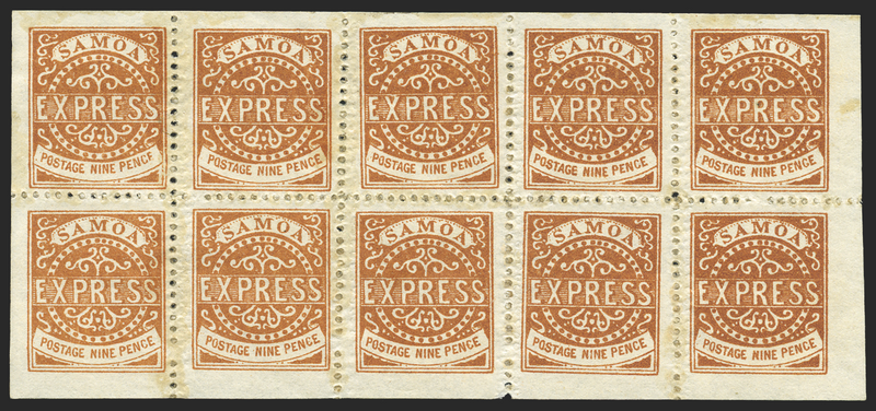 Samoa 1877-80 "EXPRESS" 9d orange-brown, SG20