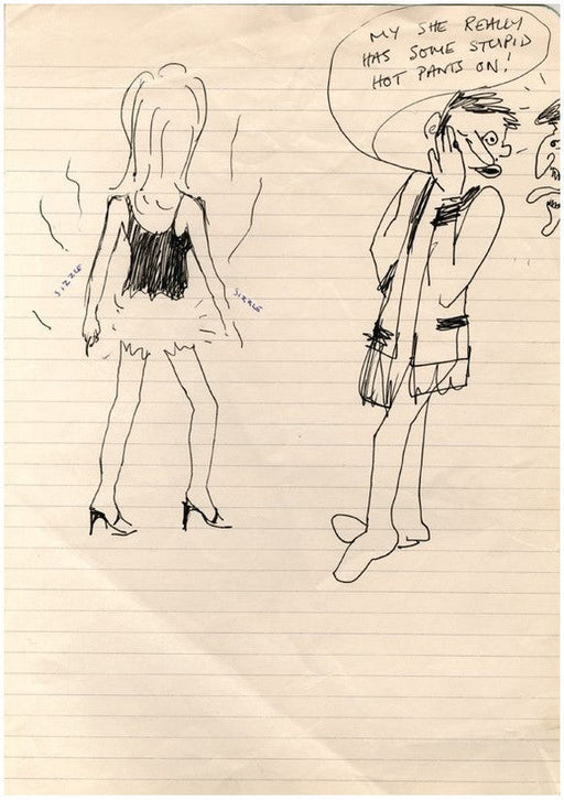 Ronnie Wood Autographed Original Sketch