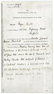 Winston Churchill Signed Document 