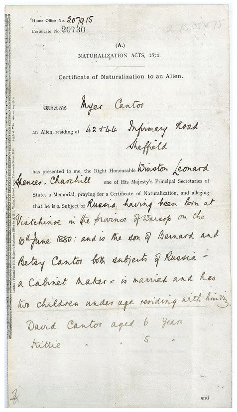 Winston Churchill Signed Document 